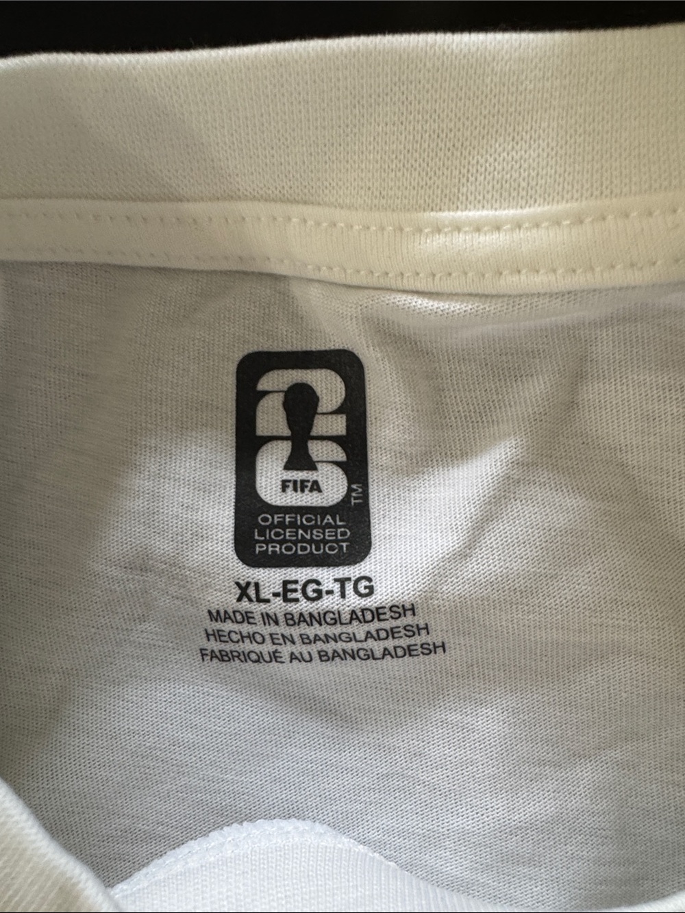 White USA Graphic Short-Sleeve Tee with Blue Print - Picture 5 of 5